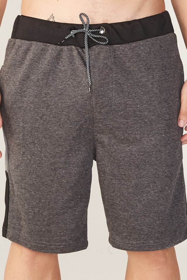 Bermuda-HD-Moletom-Preta-Mescla Bermuda-HD-Moletom-Preta-Mescla