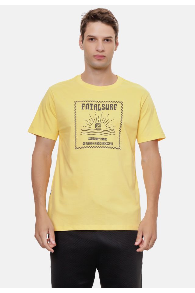 Camiseta-Fatal-Estampada-Amarela