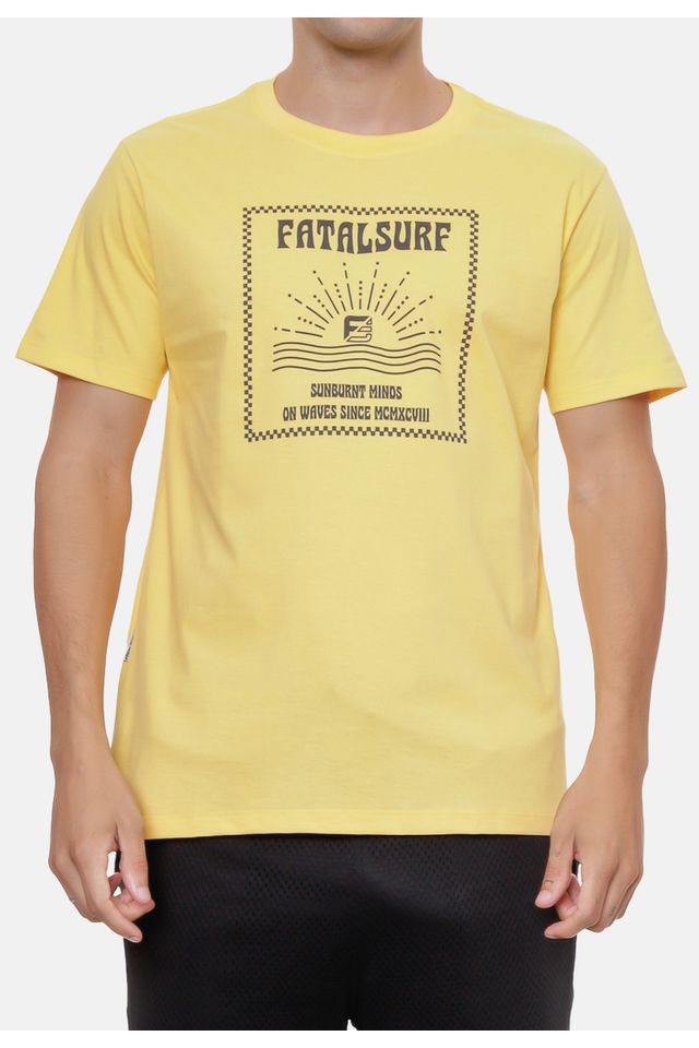 Camiseta-Fatal-Estampada-Amarela