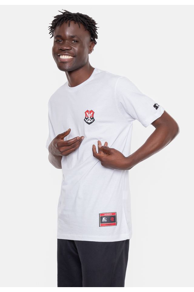 Camiseta-Starter-Estampada-Collab-Flamengo-Oficial-Branca