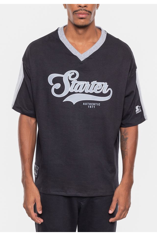 Camiseta-Starter-Oversized-Estampada-Preta