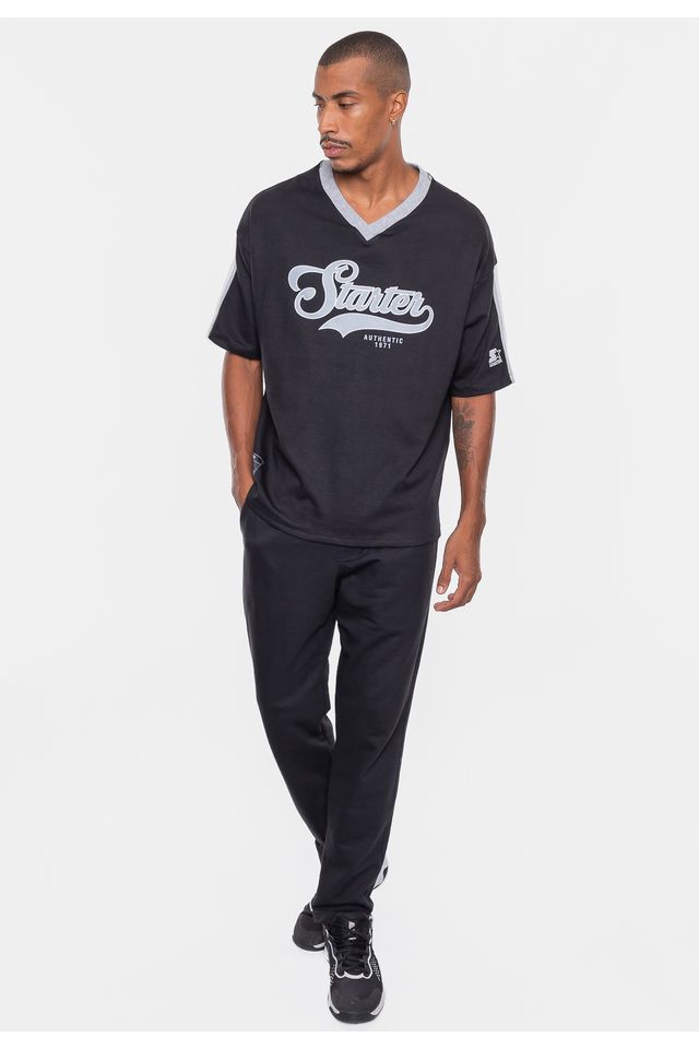 Camiseta-Starter-Oversized-Estampada-Preta