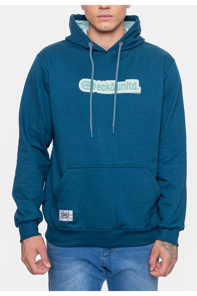 Moletom-Ecko-Canguru-Masculino-Fashion-Basic-Rubber-Verde-Tempestade