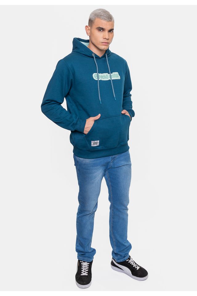 Moletom-Ecko-Canguru-Masculino-Fashion-Basic-Rubber-Verde-Tempestade