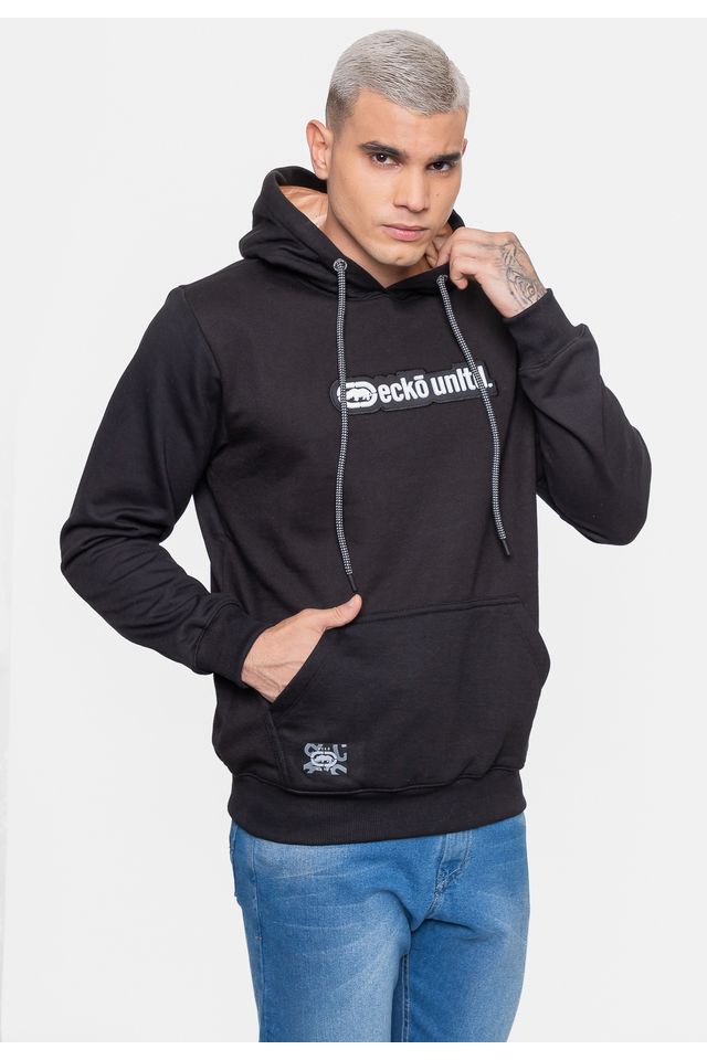 Moletom-Ecko-Canguru-Masculino-Fashion-Basic-Rubber-Preto