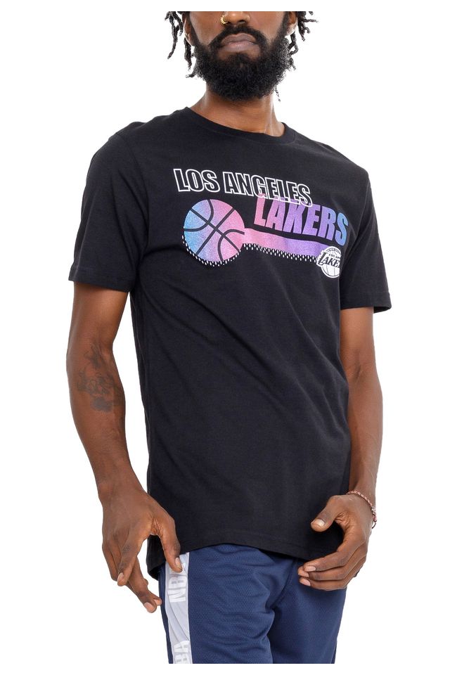 Camiseta-NBA-Energy-On-Court-Los-Angeles-Lakers-Preta