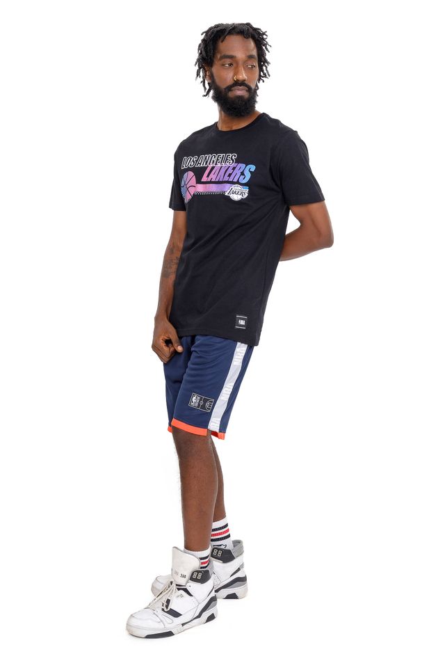 Camiseta-NBA-Energy-On-Court-Los-Angeles-Lakers-Preta