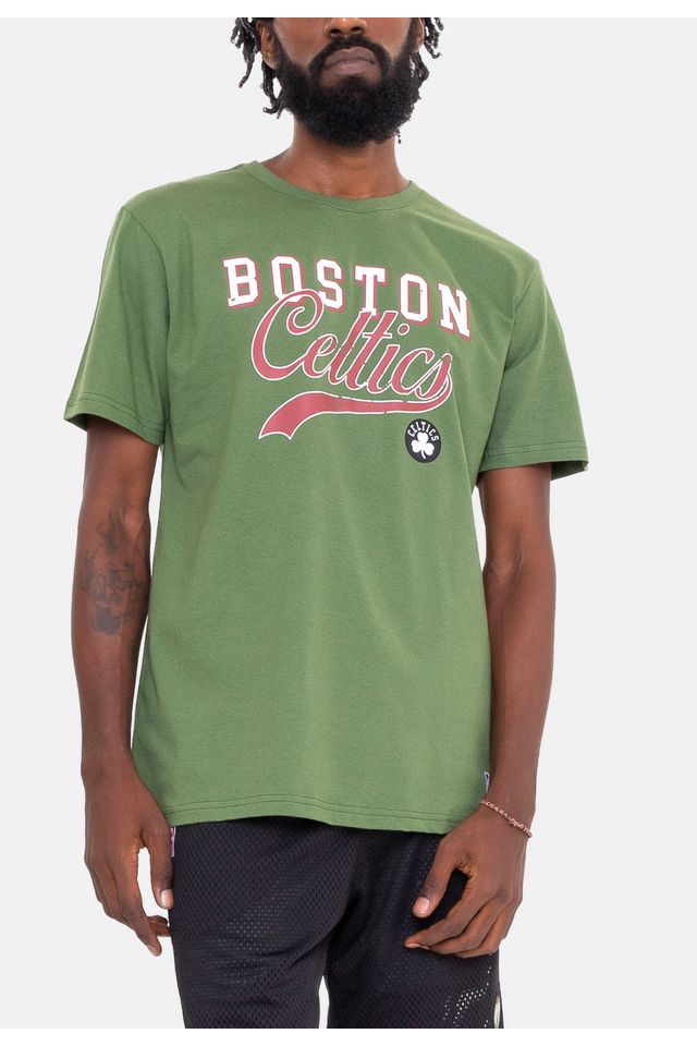Camiseta-NBA-College-Logo-Boston-Celtics-Verde-Militar