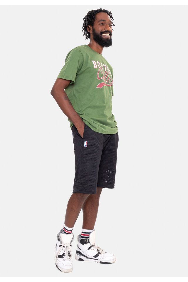 Camiseta-NBA-College-Logo-Boston-Celtics-Verde-Militar
