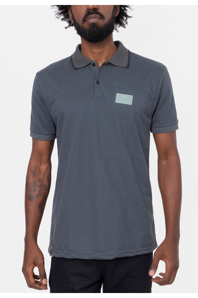Camisa-Polo-Starter-Piquet-Cinza-Grafite