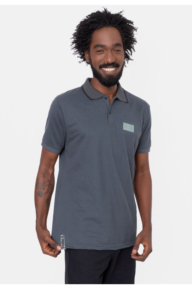 Camisa-Polo-Starter-Piquet-Cinza-Grafite