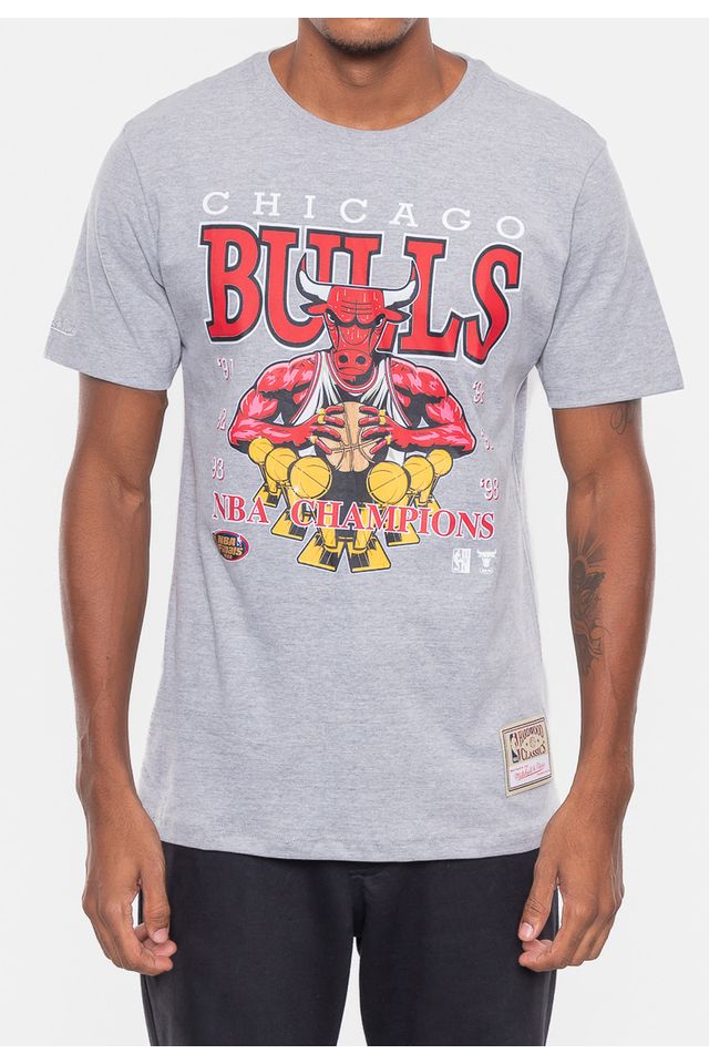 Camiseta-Mitchell---Ness-NBA-Finals-Chicago-Bulls-Cinza-Mescla