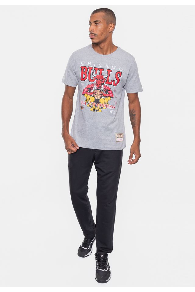 Camiseta-Mitchell---Ness-NBA-Finals-Chicago-Bulls-Cinza-Mescla