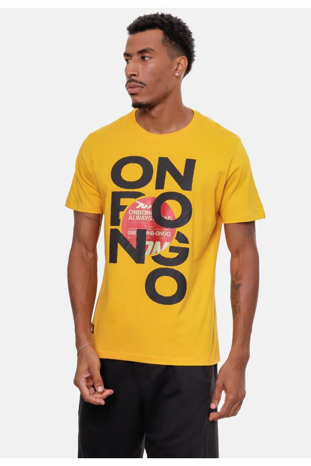 Camiseta-Onbongo-Estampada-Amarela