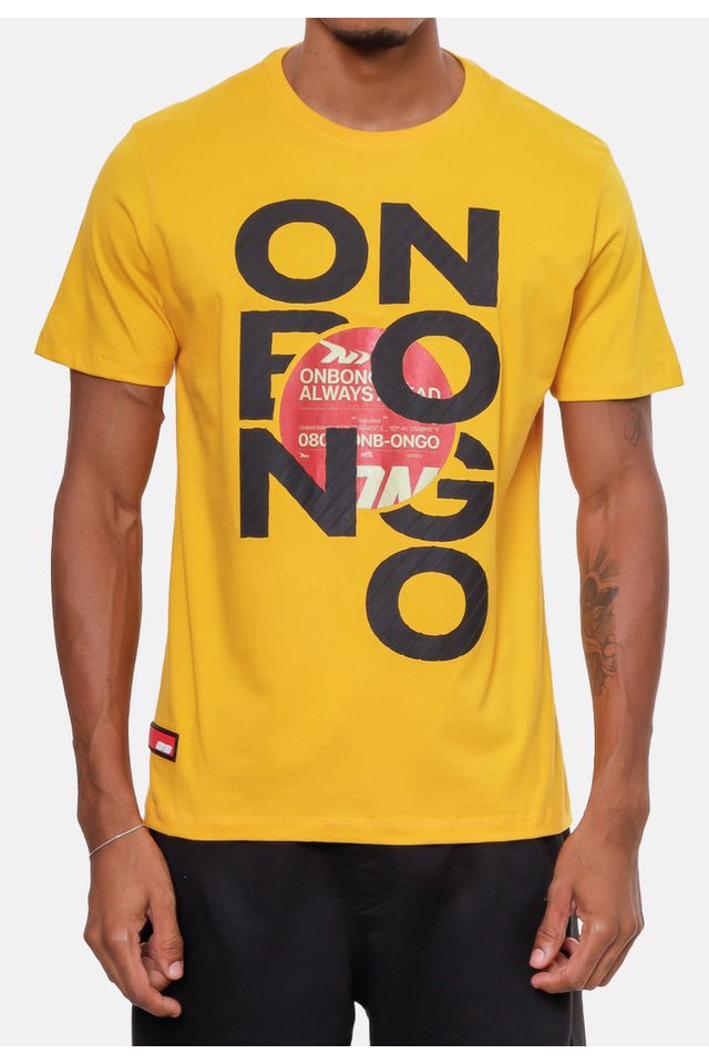 Camiseta-Onbongo-Estampada-Amarela