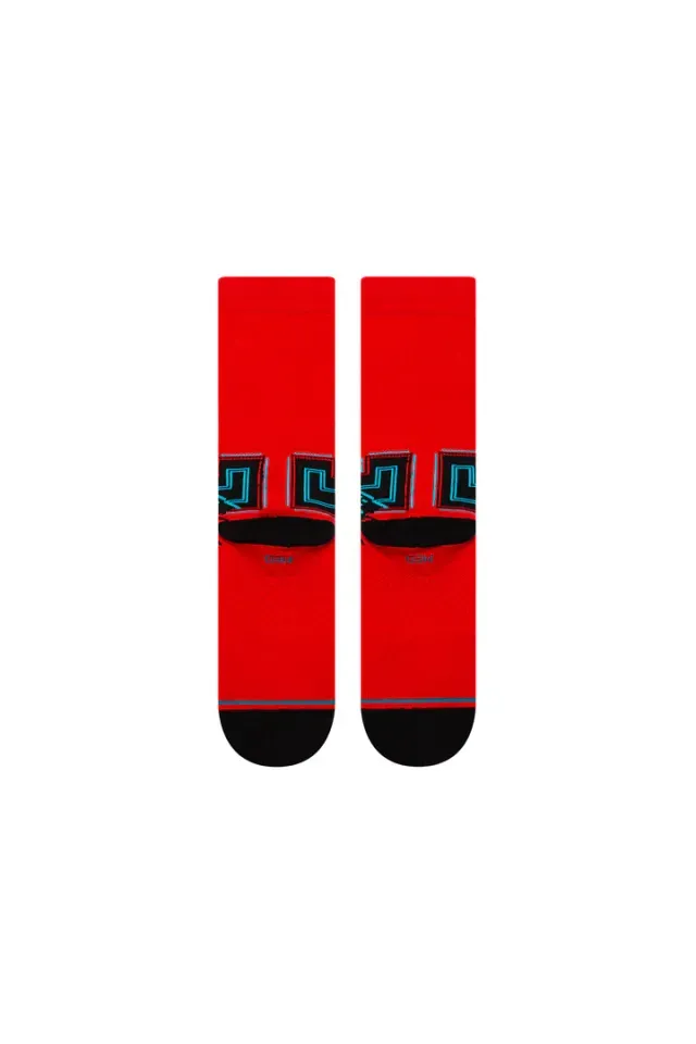 Meia-Stance-Collab-PacMan-Waka-Waka-Waka-Vermelha
