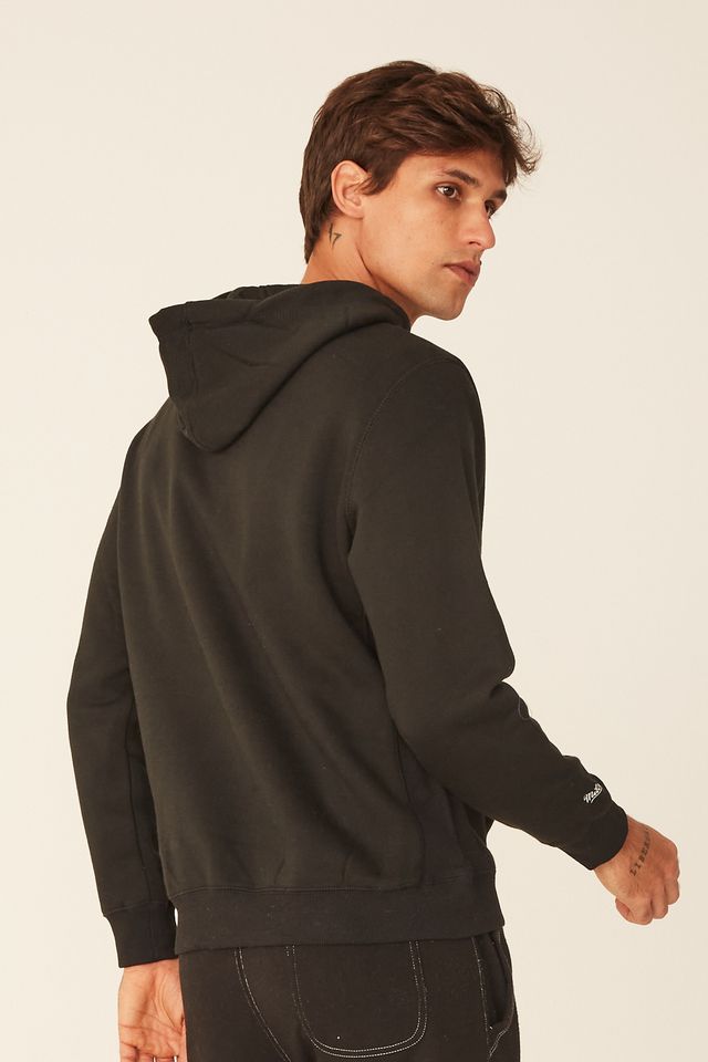 Moletom-Mitchell---Ness-Fechado-Com-Capuz-Branded-Preto
