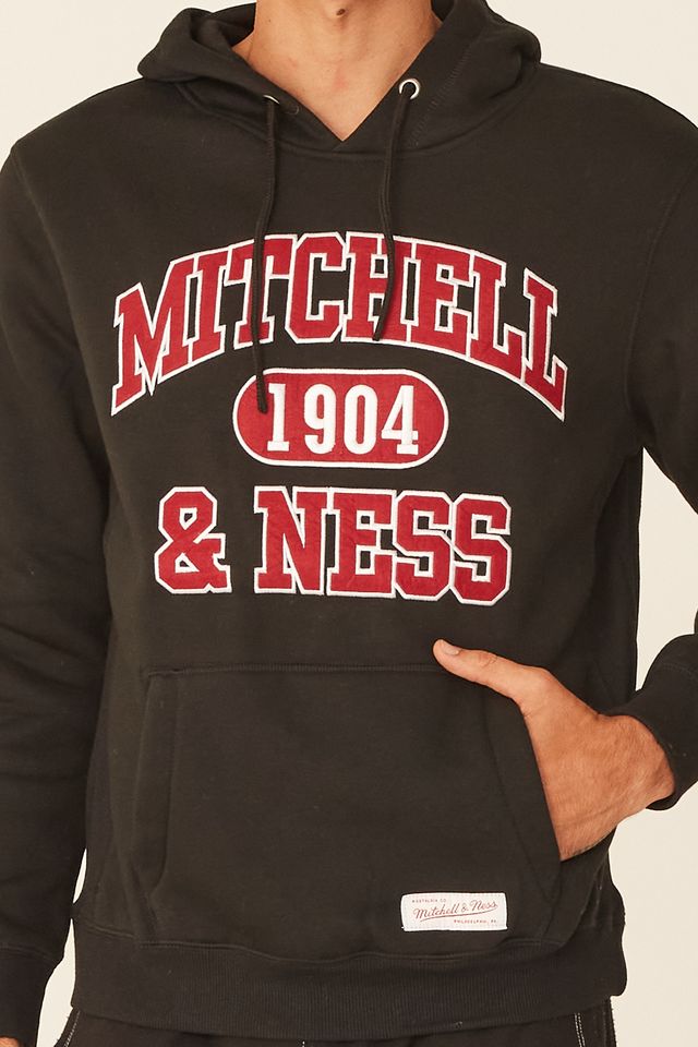 Moletom-Mitchell---Ness-Fechado-Com-Capuz-Branded-Preto