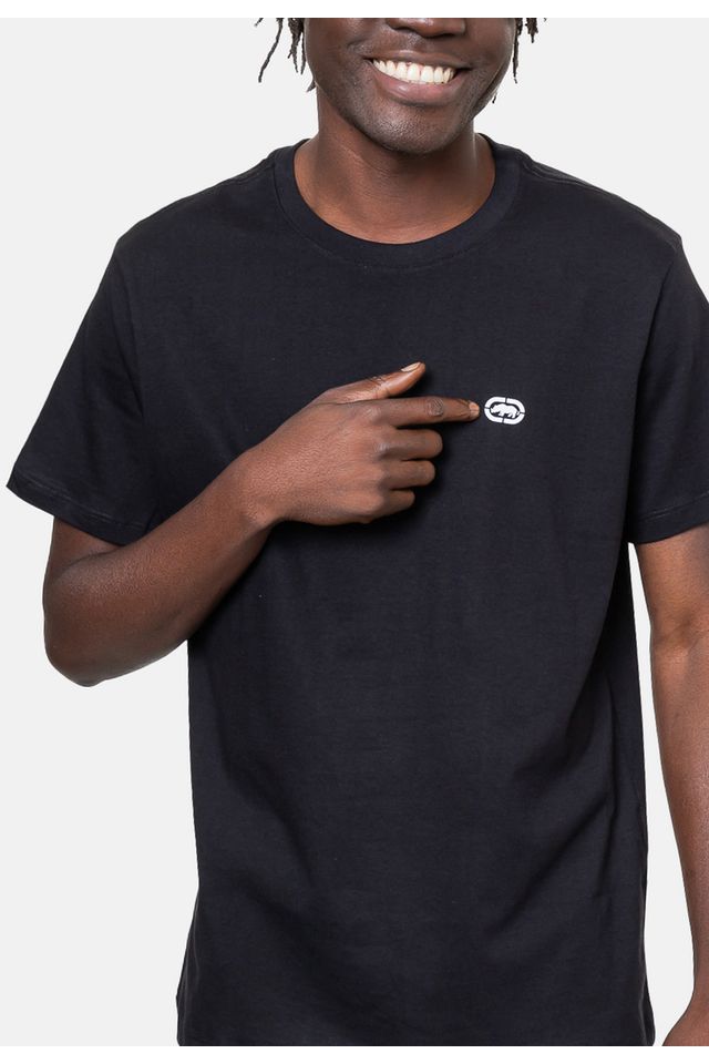 Camiseta-Ecko-Estampada-Preta