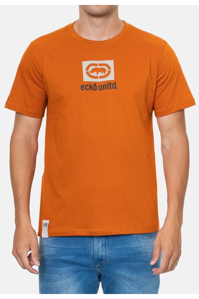 Camiseta-Ecko-Estampada-Bege