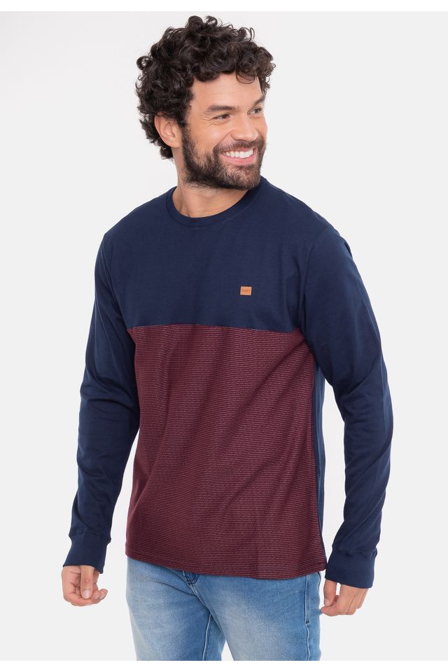 Camiseta-HD-Manga-Longa-Raja-Azul-Marinho