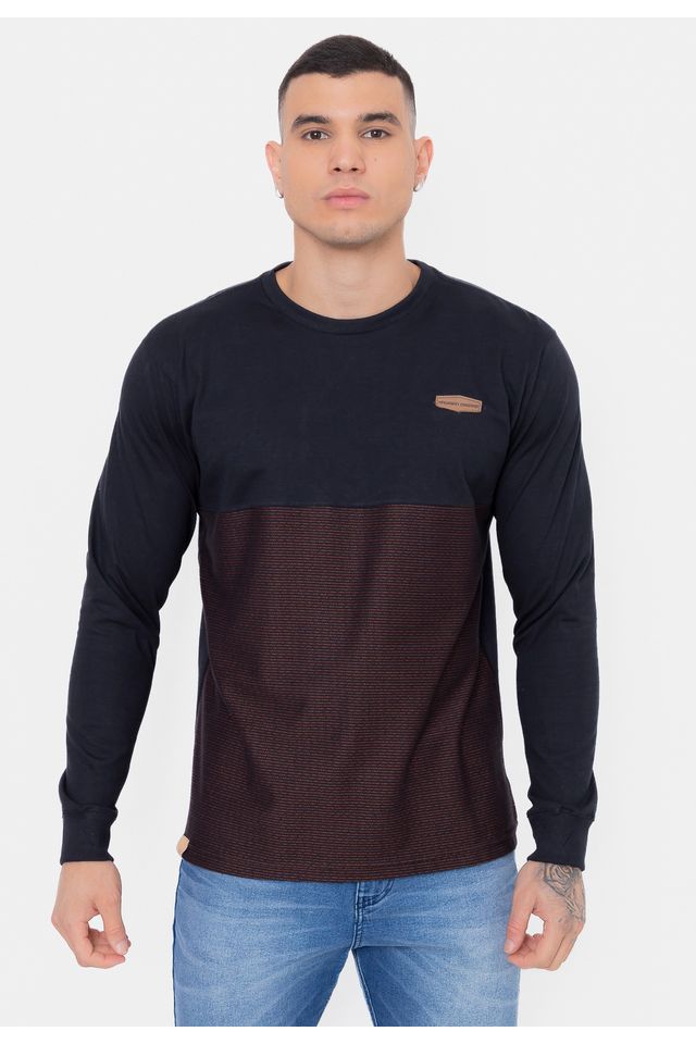 Camiseta-HD-Manga-Longa-Raja-Preta