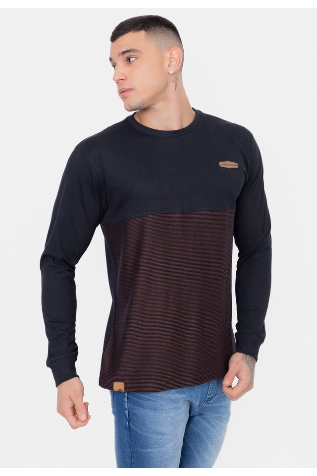 Camiseta-HD-Manga-Longa-Raja-Preta