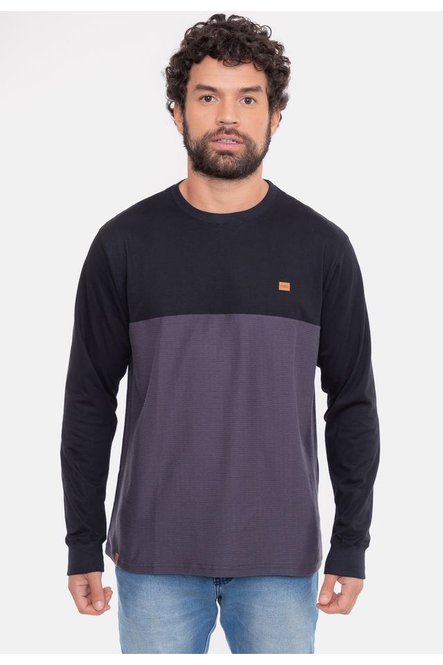 Camiseta-HD-Manga-Longa-Raja-Preta-Com-Cinza