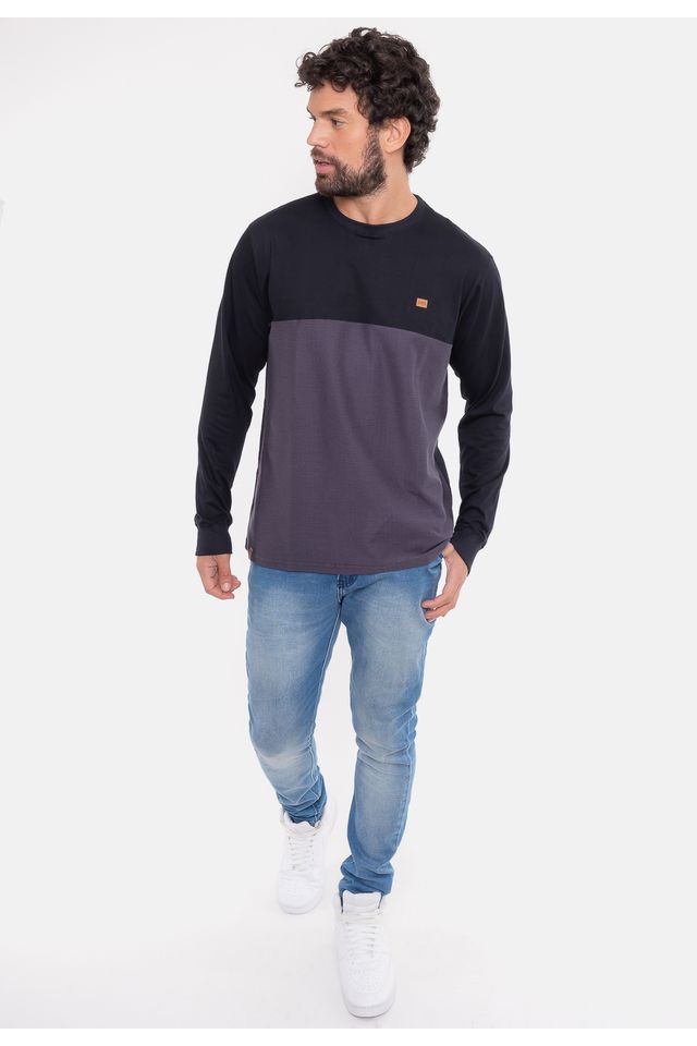 Camiseta-HD-Manga-Longa-Raja-Preta-Com-Cinza