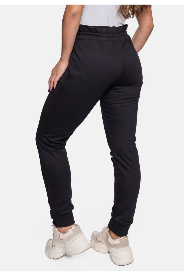 Calca-Ecko-Moletom-Feminino-Foil-Preta