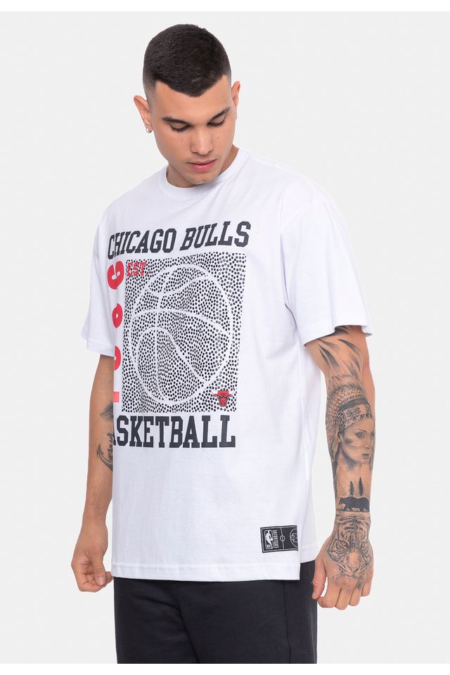 Camiseta-NBA-Plus-Size-Since-Time-Chicago-Bulls-Off-White