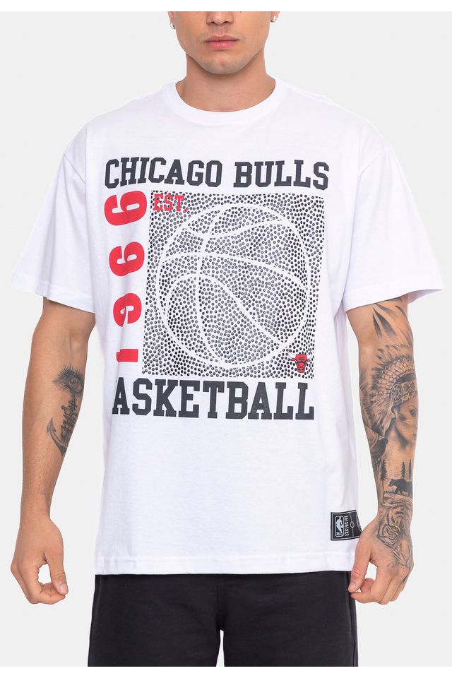 Camiseta-NBA-Plus-Size-Since-Time-Chicago-Bulls-Off-White