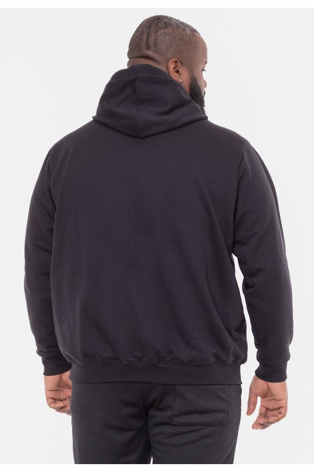 Moletom-NBA-Plus-Size-Feltro-Logo-Los-Angeles-Lakers-Preto