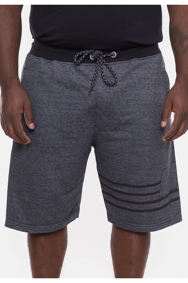 Bermuda-HD-Plus-Size-Moletom-Preta Bermuda-HD-Plus-Size-Moletom-Preta