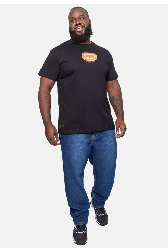 Camiseta-Ecko-Masculina-Plus-Size-Grid-Preta