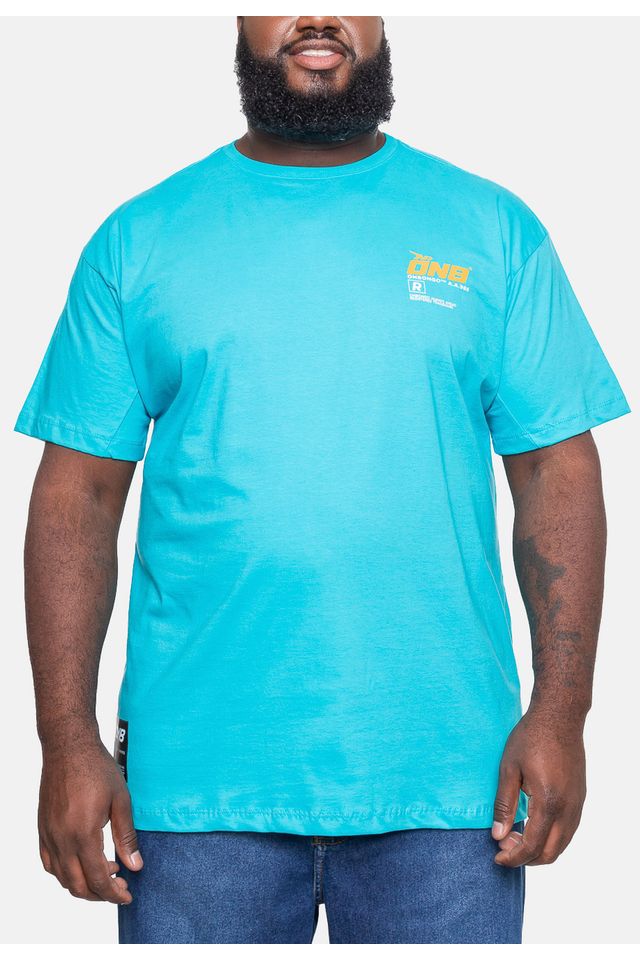 Camiseta-Onbongo-Plus-Size-Rover-Azul-Turquesa