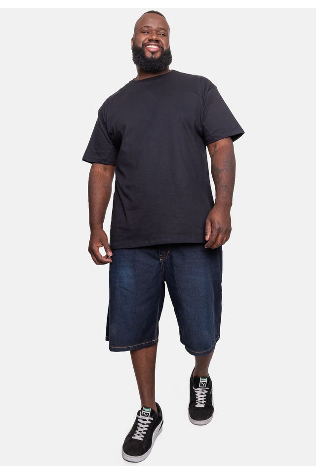 Bermuda-Fatal-Masculina-Plus-Size-Jeans-Slim-Azul