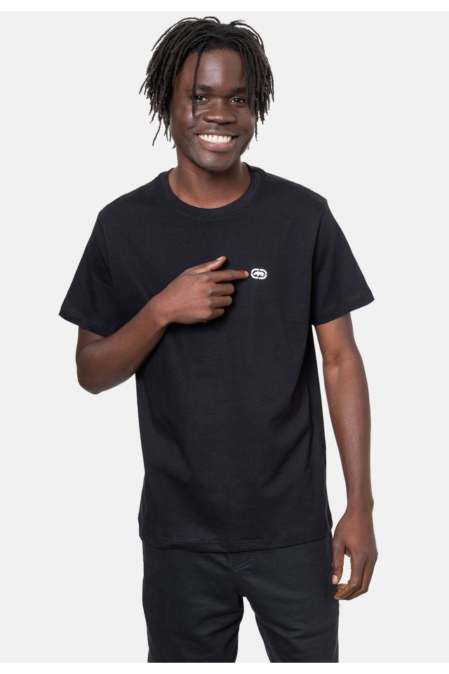 Camiseta-Ecko-Estampada-Preta