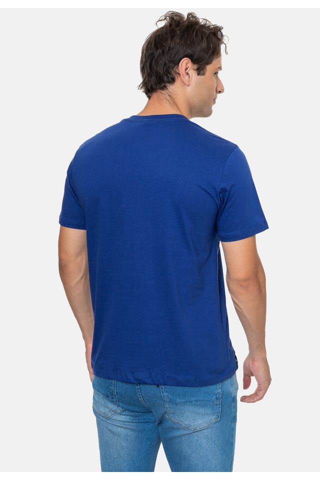 Camiseta-Ecko-Estampada-Azul