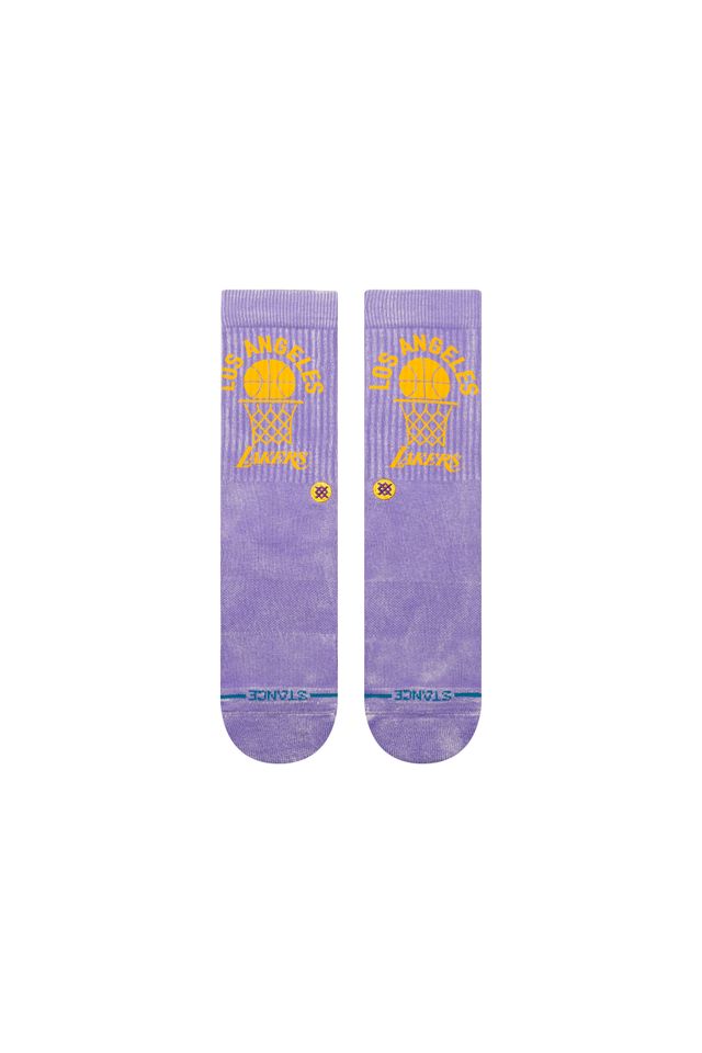 Meia-Stance-Vintage-Los-Angeles-Lakers-Roxa