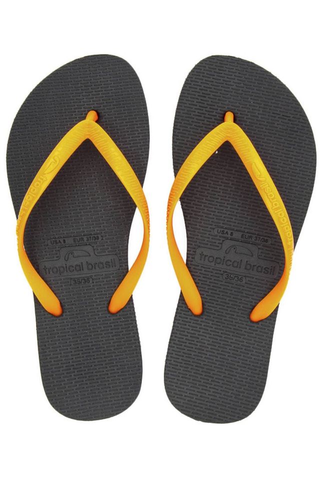 Chinelo-Tropical-Brasil-Essencial-Flip-Flop-Preto-Com-Laranja Chinelo-Tropical-Brasil-Essencial-Flip-Flop-Preto-Com-Laranja
