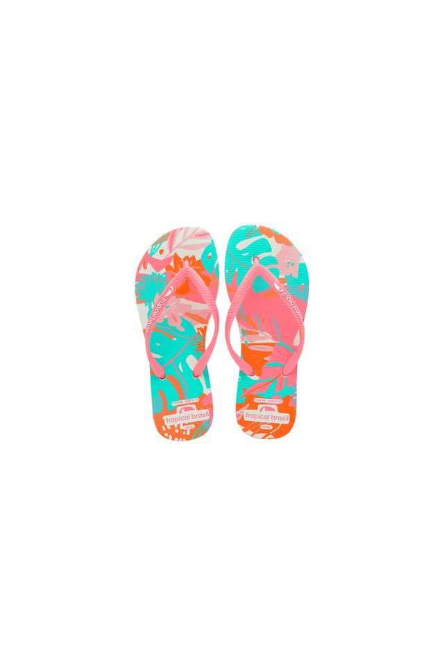 Chinelo-Tropical-Brasil-Ilustracao-Flip-Flop-Branco-Com-Rosa Chinelo-Tropical-Brasil-Ilustracao-Flip-Flop-Branco-Com-Rosa