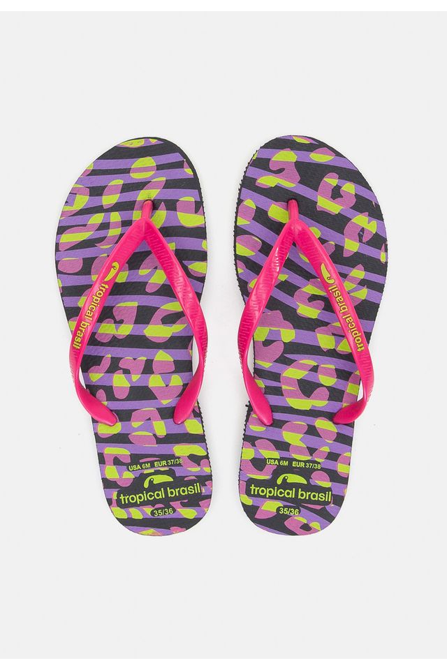 Chinelo-Tropical-Brasil-Estampado-Slim-Rosa