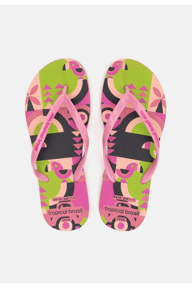 Chinelo-Tropical-Brasil-Estampado-Slim-Bordo Chinelo-Tropical-Brasil-Estampado-Slim-Bordo