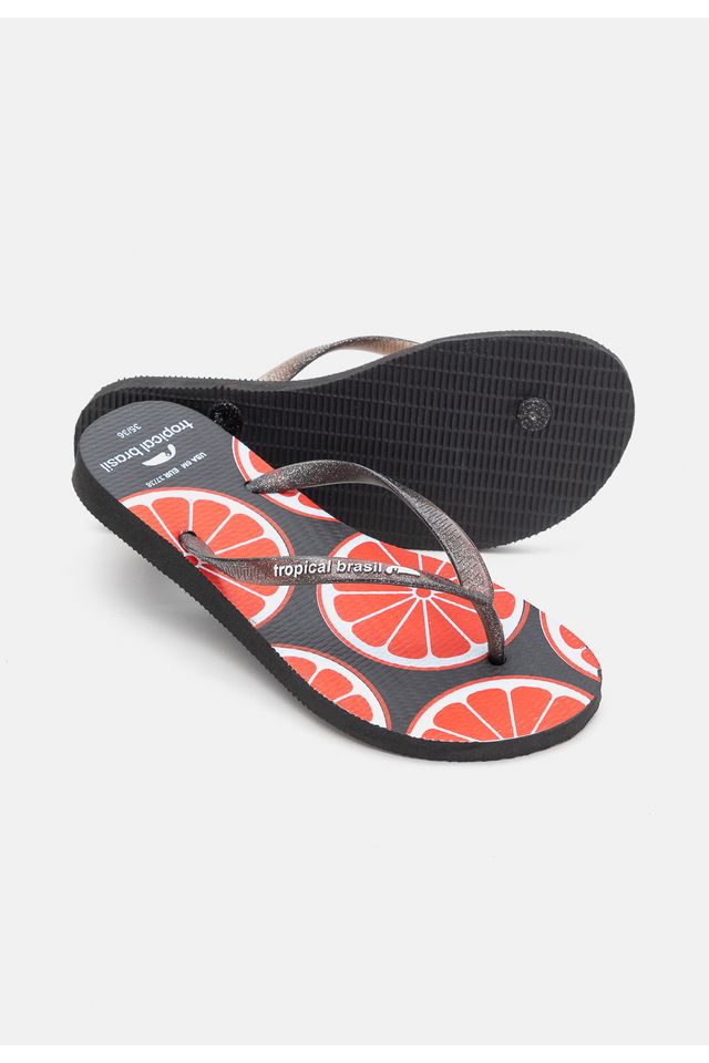 Chinelo-Tropical-Brasil-Estampado-Slim-Preto-com-Glitter