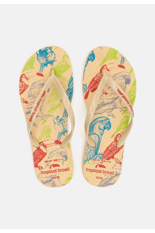 Chinelo-Tropical-Brasil-Estampado-Slim-Bege Chinelo-Tropical-Brasil-Estampado-Slim-Bege