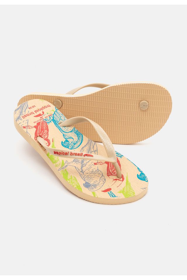 Chinelo-Tropical-Brasil-Estampado-Slim-Bege