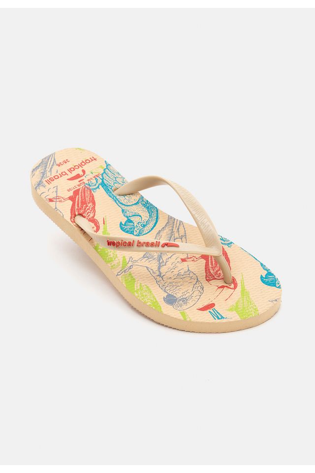 Chinelo-Tropical-Brasil-Estampado-Slim-Bege