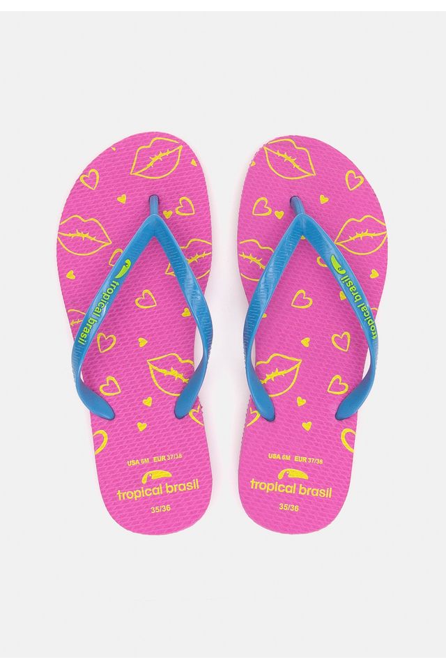 Chinelo-Tropical-Brasil-Estampado-Slim-Rosa Chinelo-Tropical-Brasil-Estampado-Slim-Rosa