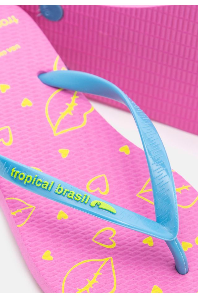 Chinelo-Tropical-Brasil-Estampado-Slim-Rosa